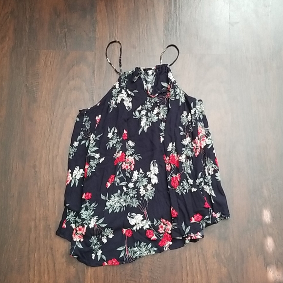 BP trapeze floral halter tank top - Picture 2 of 4
